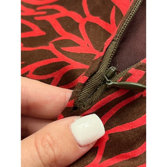 Milly Vintage Brown & Pink Skirt Size 6 - Picture 4 of 7